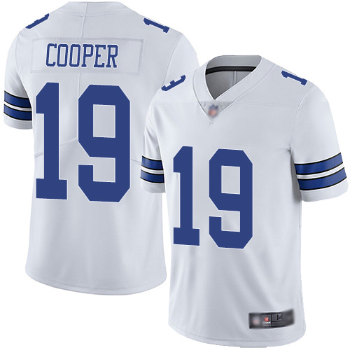 Men Dallas Cowboys Limited White Amari Cooper Road #19 Vapor Untouchable NFL Jersey